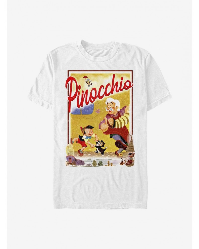 Disney Pinocchio Storybook Poster T-Shirt $7.70 T-Shirts