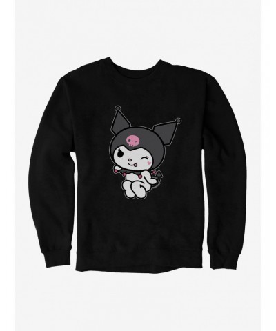 Kuromi Flirty Wink Sweatshirt $10.92 Sweatshirts