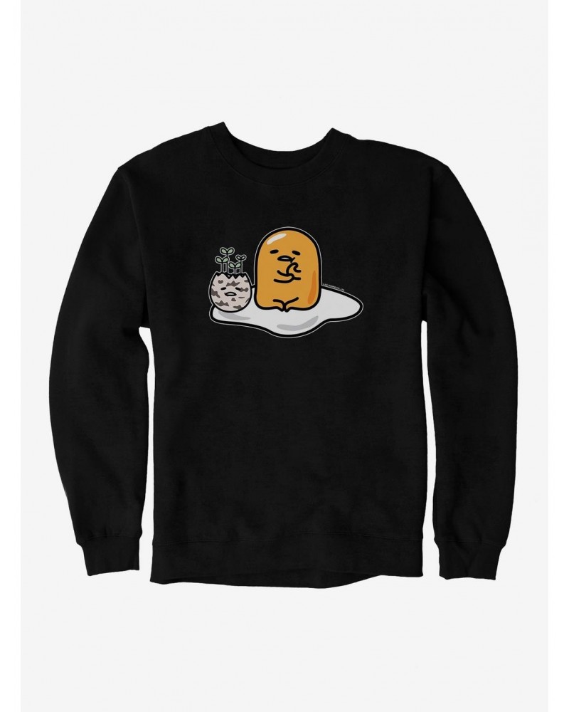 Gudetama Planted Sweatshirt $12.99 Sweatshirts