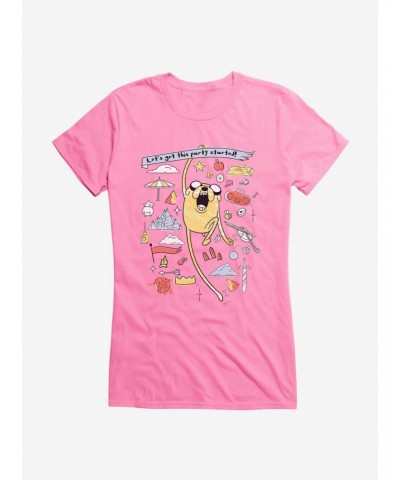 Adventure Time Jake Party Started Girls T-Shirt $9.36 T-Shirts