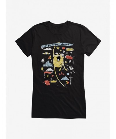 Adventure Time Jake Party Started Girls T-Shirt $9.36 T-Shirts