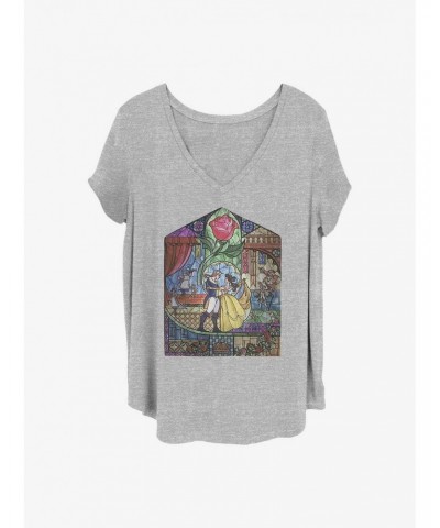 Disney Beauty and the Beast Glass Beauty Girls T-Shirt Plus Size $9.25 T-Shirts