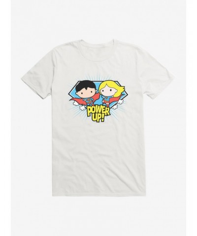 Superman And Supergirl Chibi Powerup T-Shirt $7.07 T-Shirts