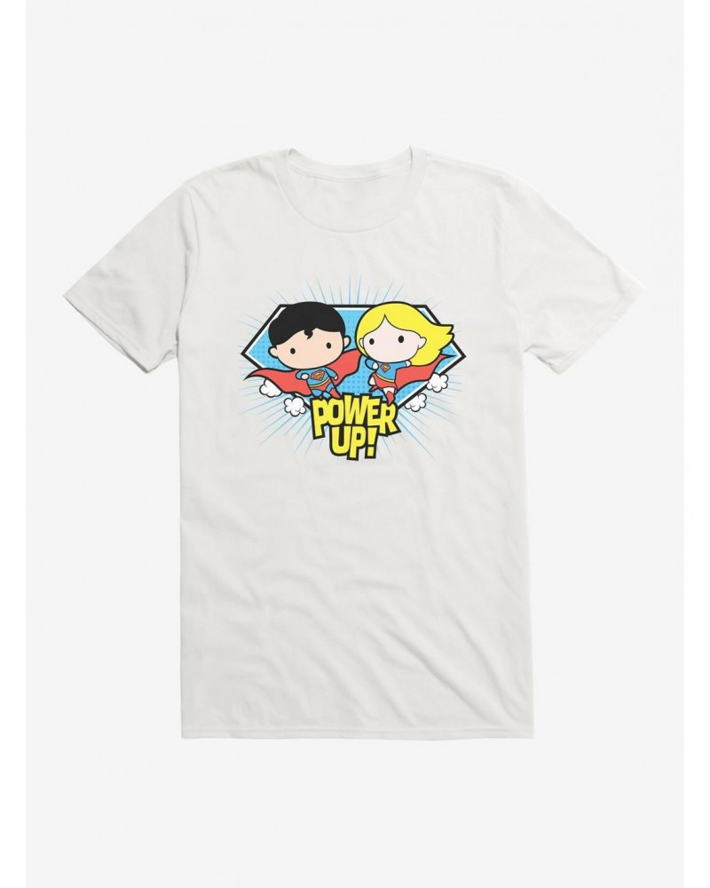 Superman And Supergirl Chibi Powerup T-Shirt $7.07 T-Shirts