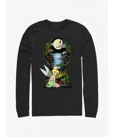 Disney Tinker Bell Keyhole To Neverland Long Sleeve T-Shirt $12.63 T-Shirts