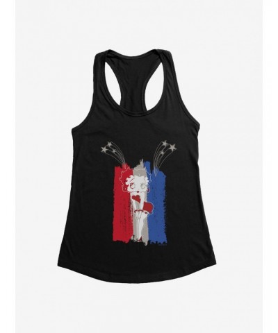 Betty Boop Red and Blue Fireworks Girls Tank $9.76 Tanks