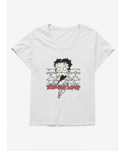 Betty Boop Zombie Love Pose Girls T-Shirt Plus Size $8.85 T-Shirts