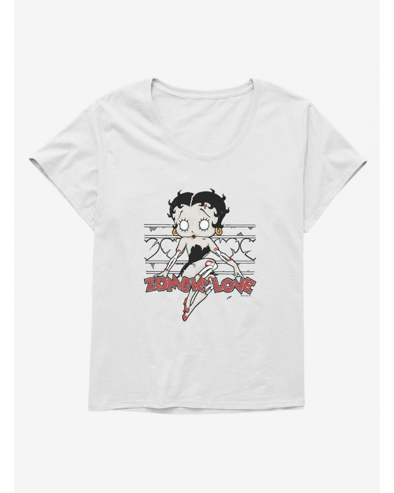 Betty Boop Zombie Love Pose Girls T-Shirt Plus Size $8.85 T-Shirts