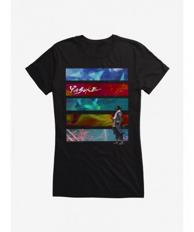 Yasuke Panels Girls T-Shirt $7.17 T-Shirts