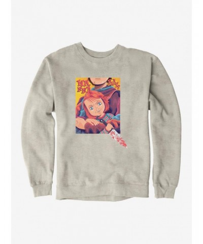 Chucky Doll And Knife Sweatshirt $13.65 Sweatshirts