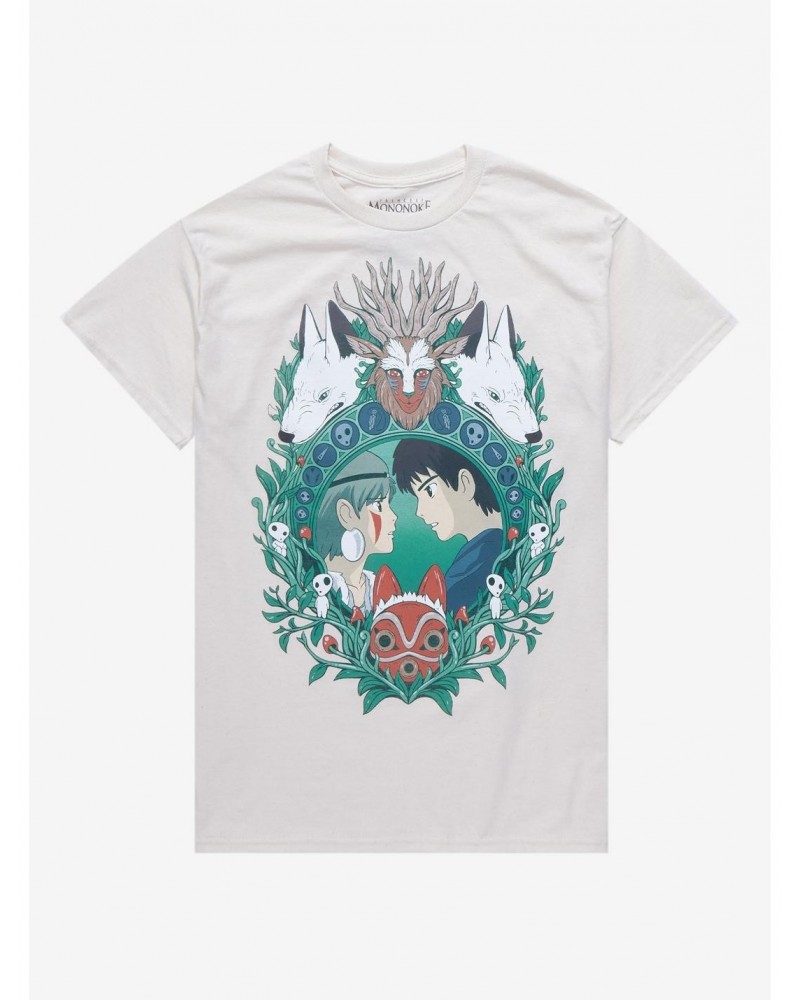 Studio Ghibli Princess Mononoke Nature Portrait Boyfriend Fit Girls T-Shirt $7.97 T-Shirts