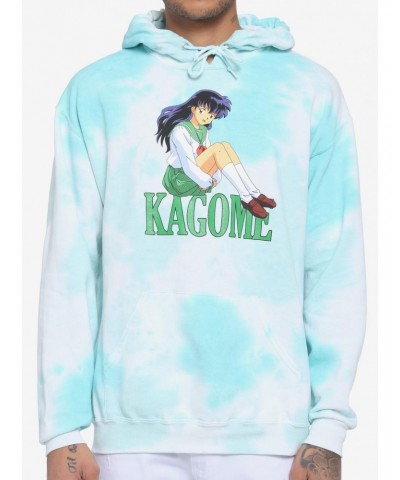 InuYasha Kagome Teal Tie-Dye Hoodie $8.43 Hoodies