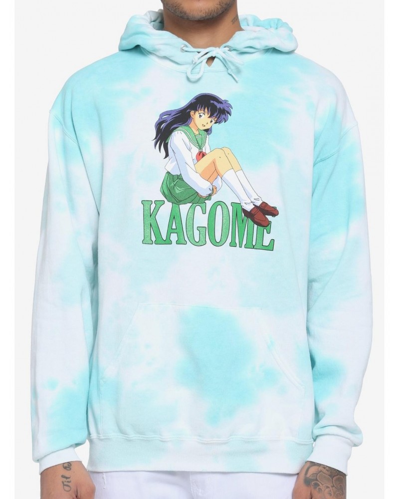 InuYasha Kagome Teal Tie-Dye Hoodie $8.43 Hoodies