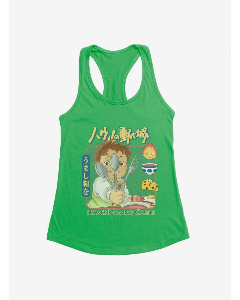 Studio Ghibli Howl's Moving Castle Markl Utensils Girls Tank Top $9.36 Tops