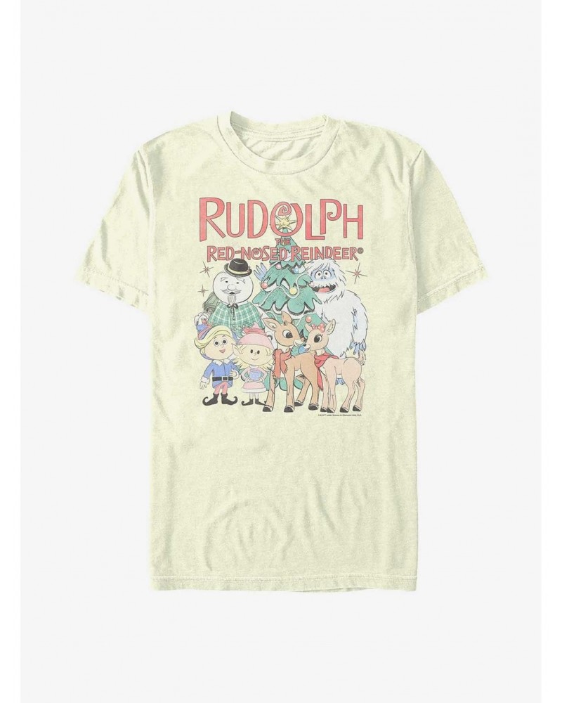 Rudolph The Red-Nosed Reindeer Rudolph Group T-Shirt $7.65 T-Shirts