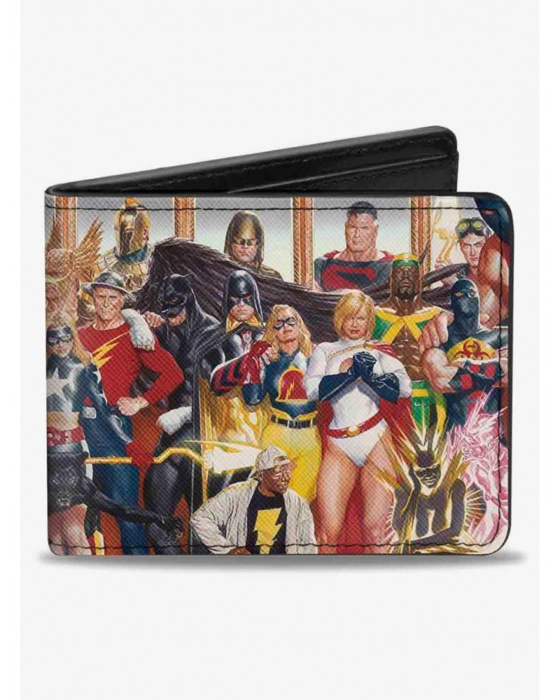 DC Comics Justice Society of America Issue 26 Alex Ross Cover Pose Bifold Wallet $9.61 Wallets