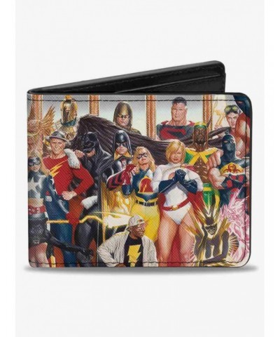 DC Comics Justice Society of America Issue 26 Alex Ross Cover Pose Bifold Wallet $9.61 Wallets