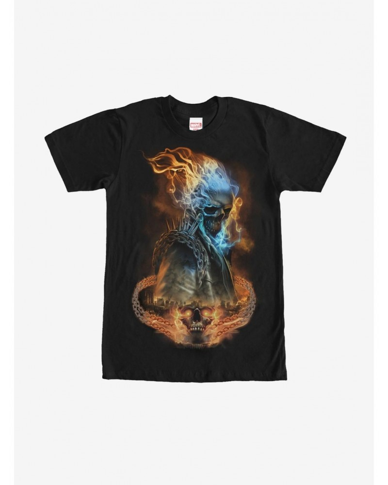 Marvel Ghost Rider Hellfire Chain T-Shirt $7.69 T-Shirts