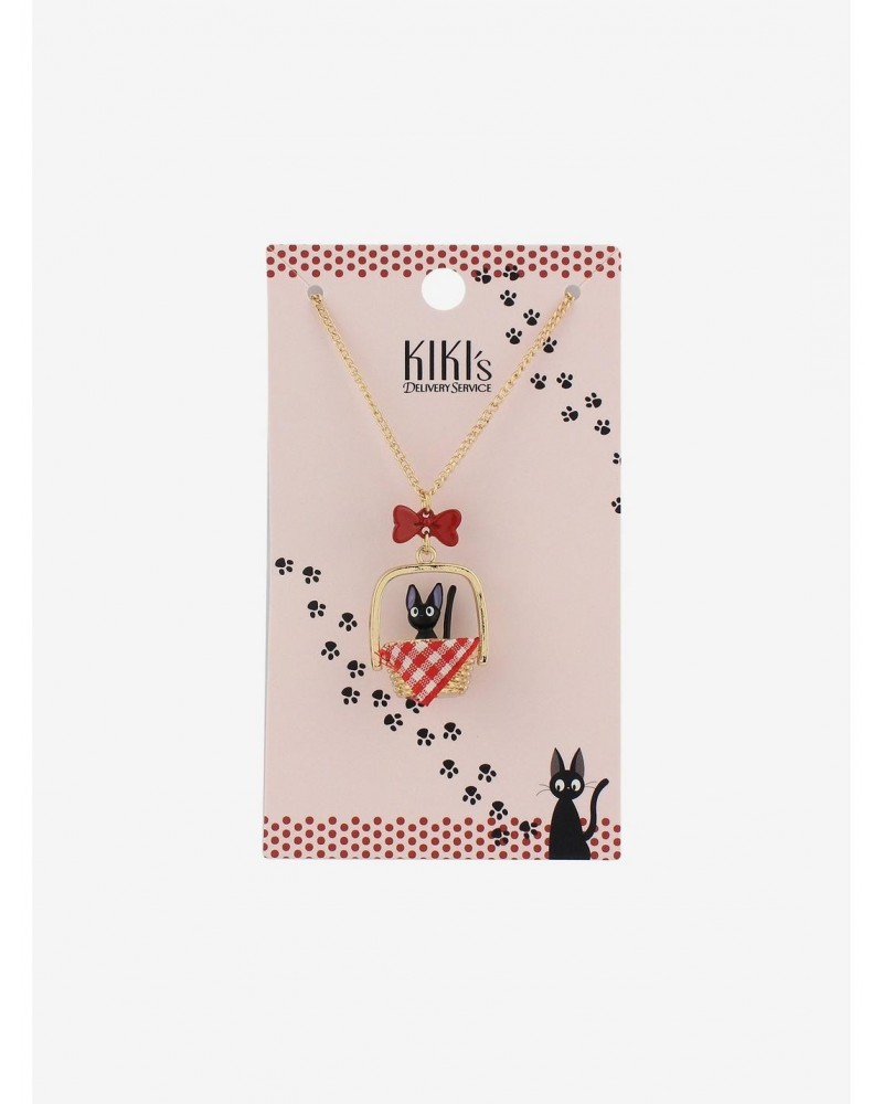 Studio Ghibli Kiki's Delivery Service Jiji Basket Necklace $6.32 Necklaces