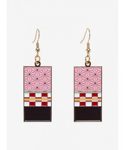 Demon Slayer: Kimetsu No Yaiba Nezuko Kimono Tag Earrings $4.05 Earrings