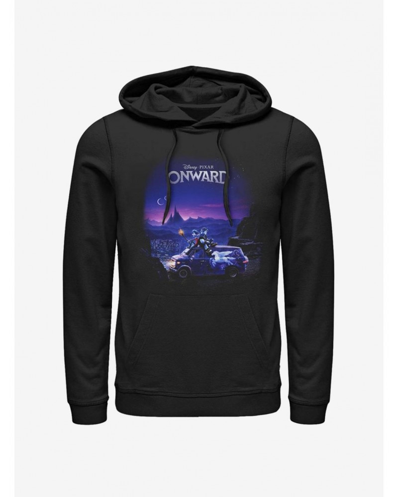 Disney Pixar Onward Poster Knockout Hoodie $13.83 Hoodies