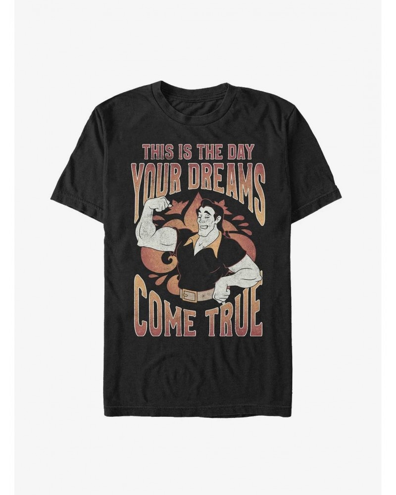 Disney Beauty and the Beast Gaston This Is The Day Your Dreams Come True Extra Soft T-Shirt $13.46 T-Shirts