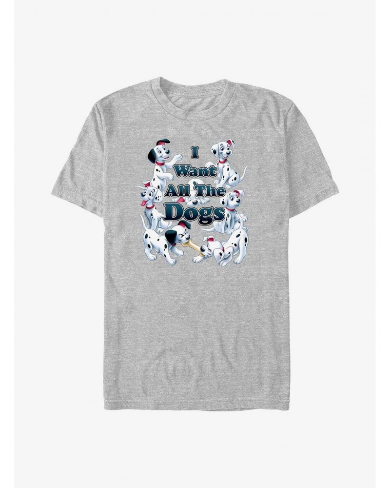 Disney 101 Dalmatians I Want All The Dogs T-Shirt $6.83 T-Shirts