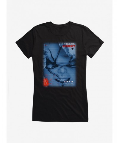 Chucky Seed Of Chucky Tape Girls T-Shirt $12.45 T-Shirts