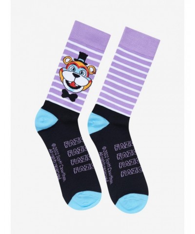 Five Nights At Freddy's Stripe Freddy Crew Socks $2.37 Socks