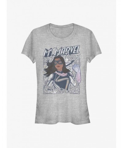 Marvel Ms. Marvel Doodle Kamala Girls T-Shirt $7.57 T-Shirts