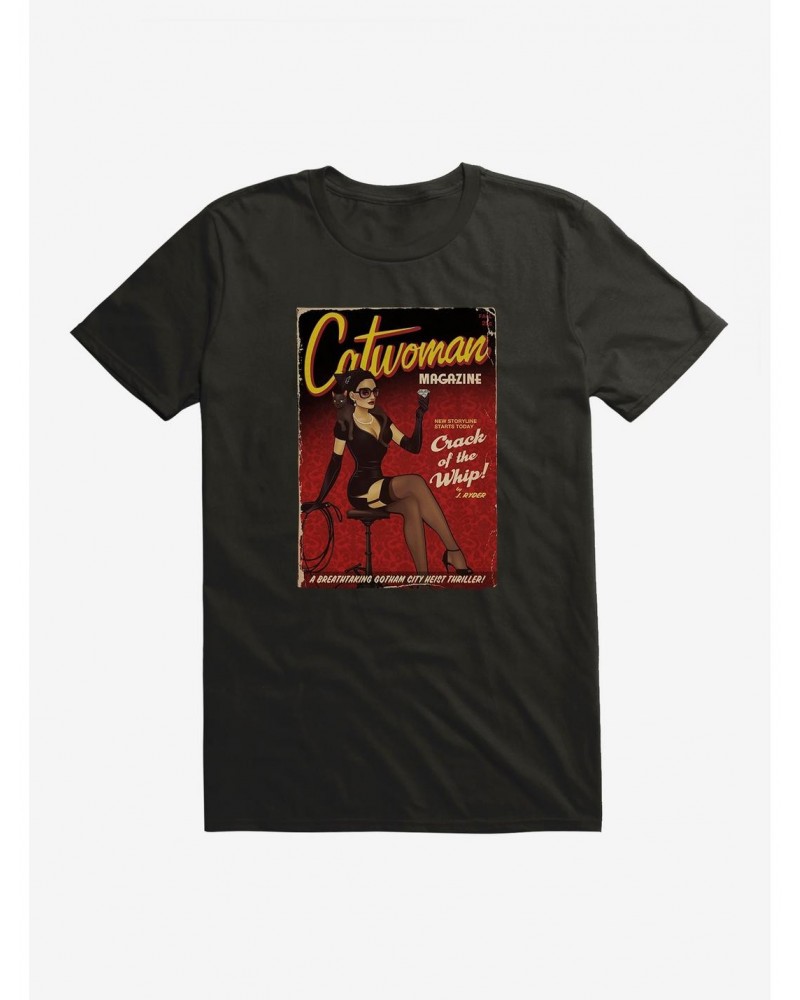 DC Comics Bombshells Catwoman Magazine T-Shirt $10.99 T-Shirts