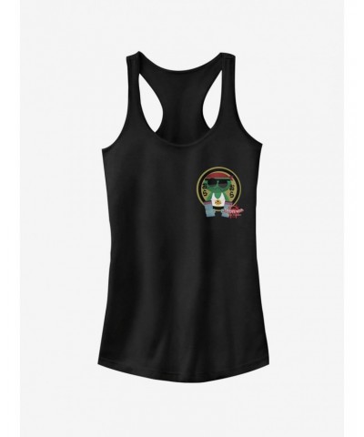 Marvel Spider-Man: Into The Spider-Verse Kappa Sticker Pocket Girls Tank Top $6.37 Tops