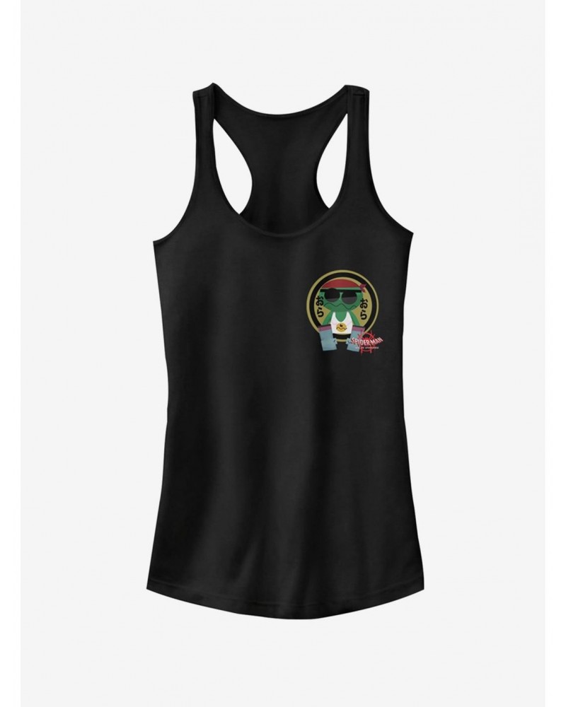 Marvel Spider-Man: Into The Spider-Verse Kappa Sticker Pocket Girls Tank Top $6.37 Tops