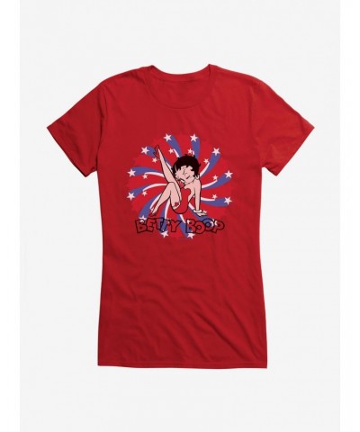 Betty Boop Red and Blue Splash Girls T-Shirt $7.17 T-Shirts