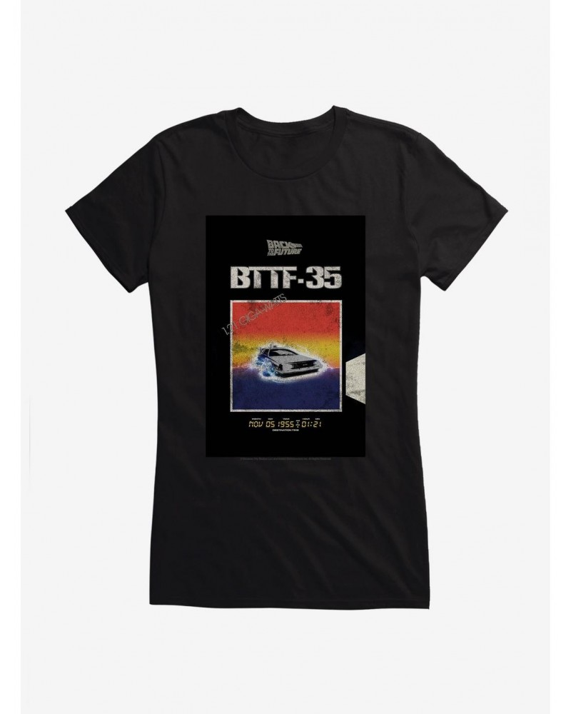 Back To The Future DeLorean Countdown Girls T-Shirt $5.98 T-Shirts