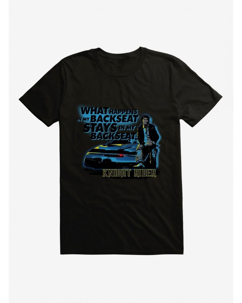 Knight Rider What Happens In The Backseat T-Shirt $7.27 T-Shirts