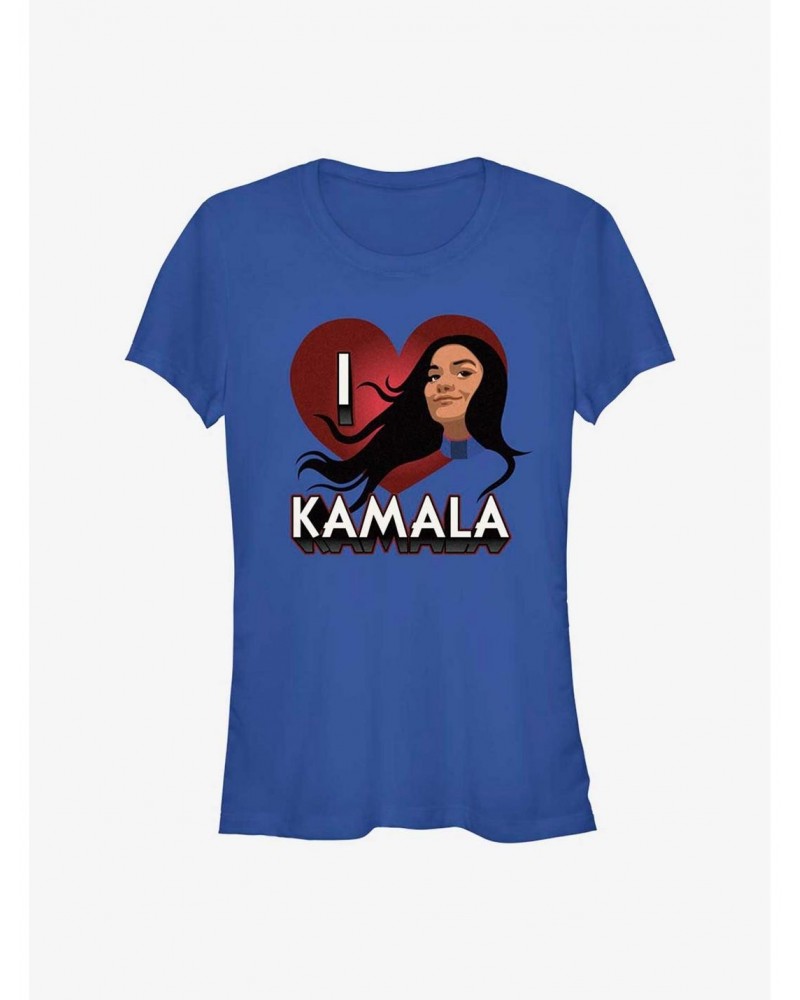 Marvel Ms. Marvel I Heart Kamala Girls T-Shirt $9.16 T-Shirts