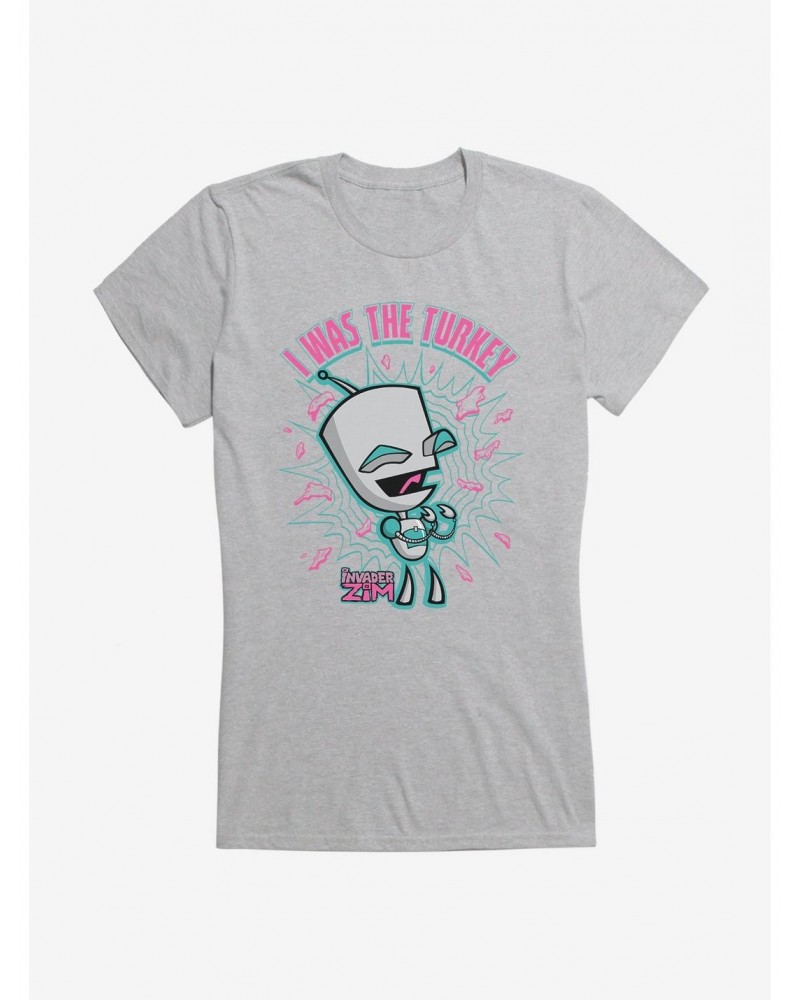 Invader Zim I Was The Turkey Girls T-Shirt $8.57 T-Shirts