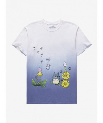 Her Universe Studio Ghibli My Neighbor Totoro Flowers & Spirits Dip-Dye Girls T-Shirt $5.72 T-Shirts