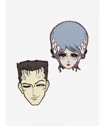 Universal Monsters The Bride Of Frankenstein Couple Anime Enamel Pin Set $4.27 Pin Set