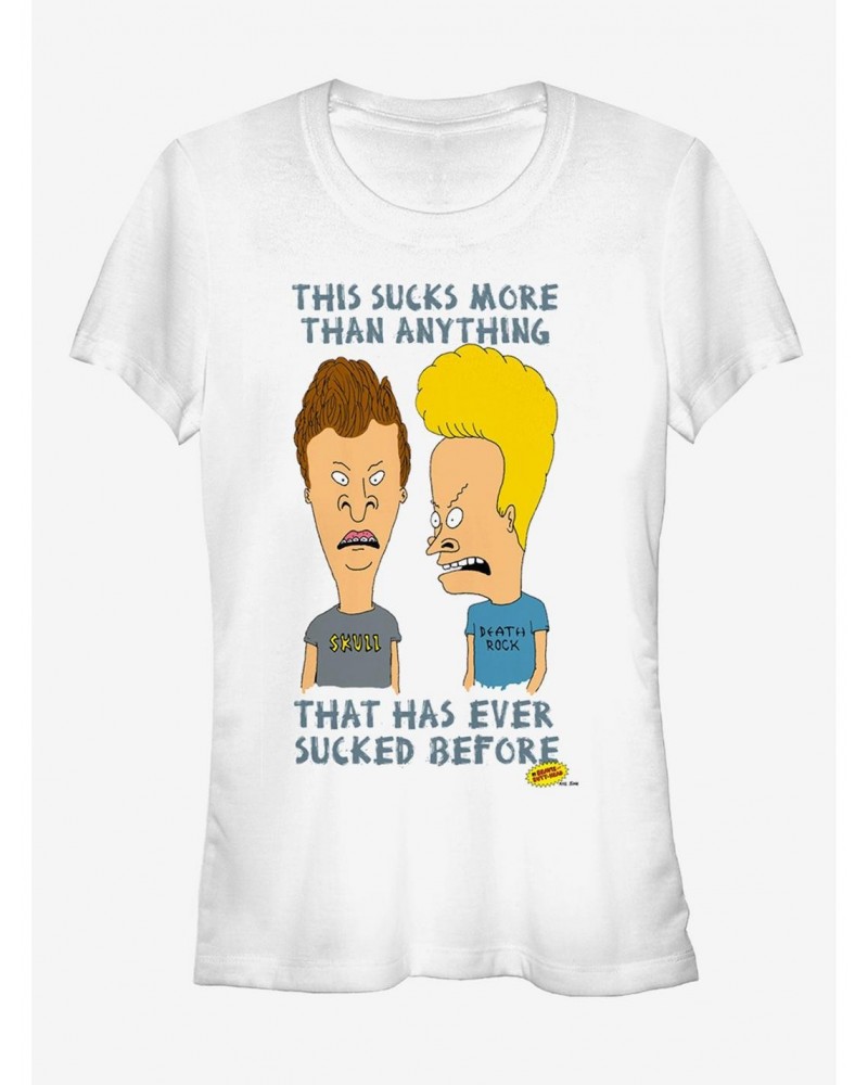 Beavis And Butt-Head This Sucks More Than Anything Girls T-Shirt $5.98 T-Shirts