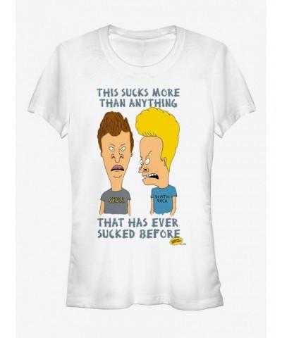 Beavis And Butt-Head This Sucks More Than Anything Girls T-Shirt $5.98 T-Shirts