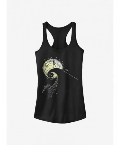 Disney The Nightmare Before Christmas Spiral Hill Jack Girls Tank $9.76 Tanks