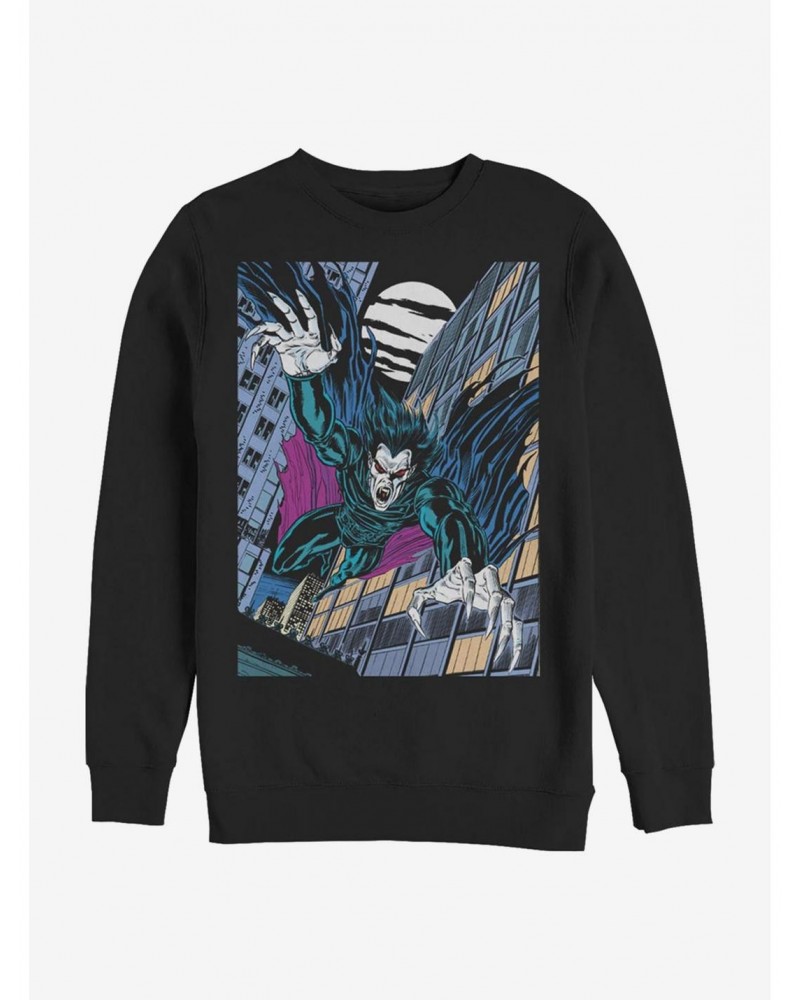 Marvel Morbius Vampire Flight Crew Sweatshirt $9.45 Sweatshirts