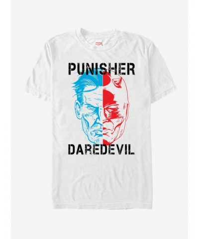 Marvel The Punisher vs. Daredevil Profile T-Shirt $6.50 T-Shirts