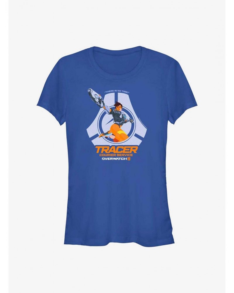 Overwatch 2 Tracer Courier Service Girls T-Shirt $5.40 T-Shirts