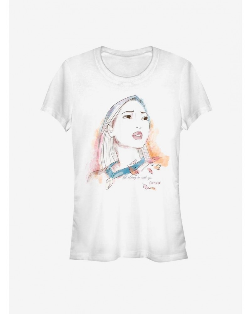 Disney Pocahontas Watercolor Pocahontas Girls T-Shirt $6.77 T-Shirts