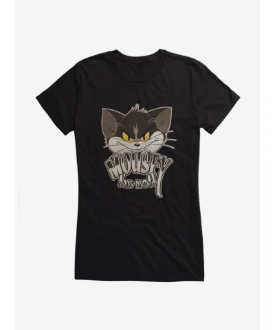 Tom And Jerry Retro Smiling Tom Cat Girls T-Shirt $8.57 T-Shirts