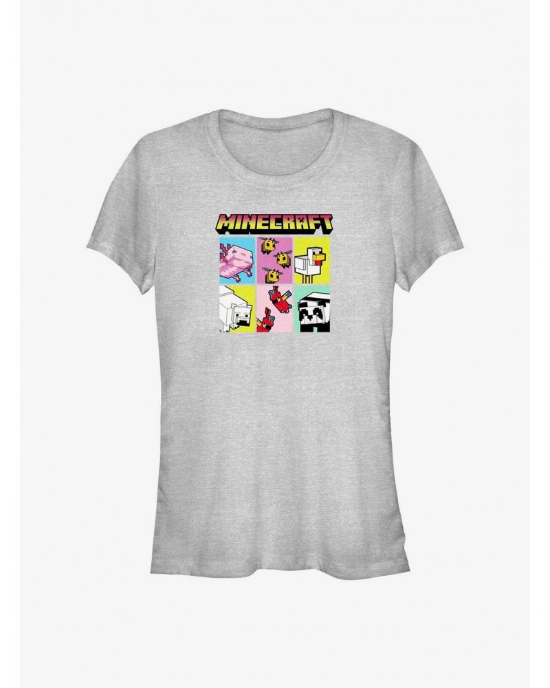 Minecraft Animals Girls T-Shirt $9.76 T-Shirts