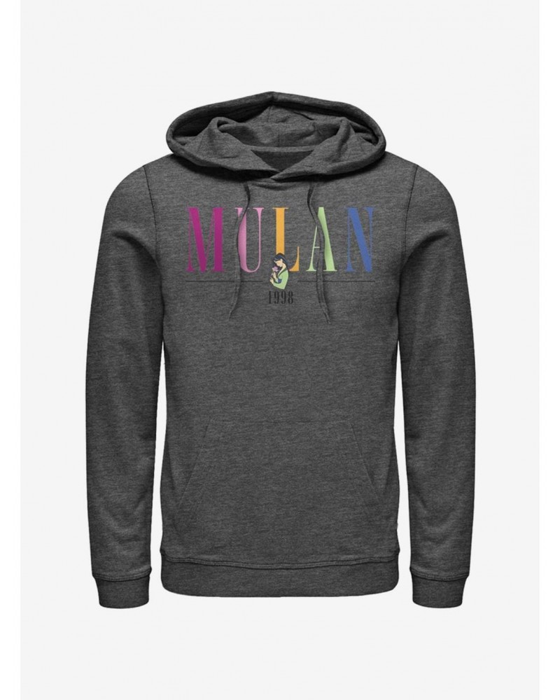 Disney Mulan Colorful Title Hoodie $13.29 Hoodies